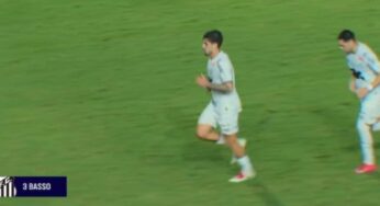 Gol de Basso aos 47 do segundo tempo e salva Santos em empate com Sport no Brasileirão