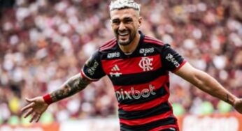 Arrascaeta sente coxa e vira dúvida para decisão do Flamengo contra Atlético na Copa do Brasil