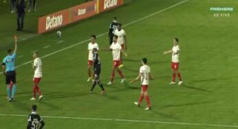 Cartão vermelho de Nathan Mendes marca jogo tenso em Bragantino x Botafogo na Copa do Brasil