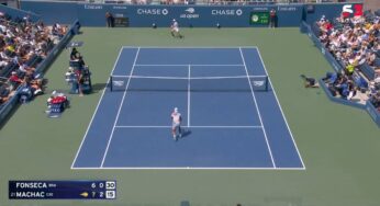 João Fonseca loses 1st set to Machac at US Open, battles on in 2nd in New York