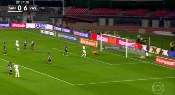 Neymar vaiado em campo e golaço anulado de Guilherme: Vasco goleia Santos no Morumbis por 6×0 no Brasileirão