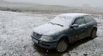 Neve intensa cobre Serra do RS com mínimas de 0,4ºC em São José dos Ausentes