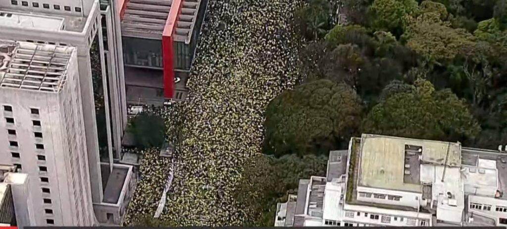Demonstration on Paulista Avenue brings together thousands for amnesty for those convicted on January 8th and pro-Bolsonaro this September 7th