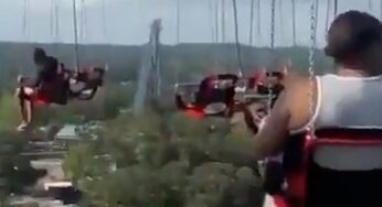 Atração de parque Six Flags para e suspende dezenas de visitantes a 80 metros nos EUA