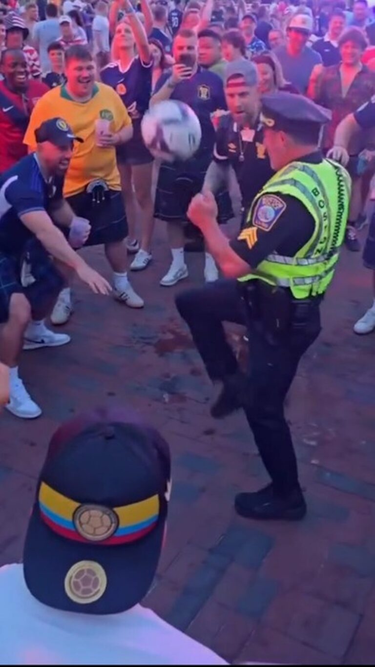 Sargento da Polícia de Boston Surpreende Torcedores com Embaixadinhas e Viraliza na Copa do Mundo