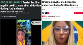 Previsão de vidente sobre abdução alienígena em jogo do Brasil repercute internacionalmente