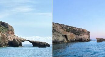 Desabamento de formação rochosa em Malta mata turista em jet ski após salto
