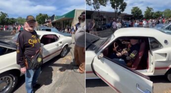 Filho presenteia veterano do Vietnã com Mustang Mach 1 idêntico ao carro de sonhos vendido para sustentar a família