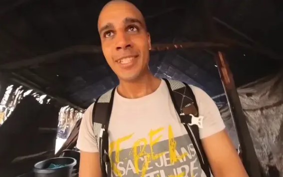 Influencer Ben Nesnes foi preso após abater, cozinhar e comer cão de rua para viralizar no YouTube — Foto: Reprodução/YouTube