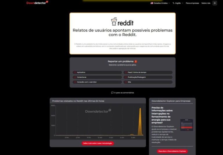 Reddit enfrenta série de falhas globais e impede acesso de milhares de usuários