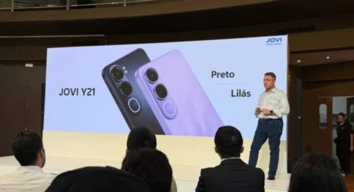 JOVI Y21e: Novo smartphone chega ao Brasil com foco em bateria robusta e durabilidade avançada