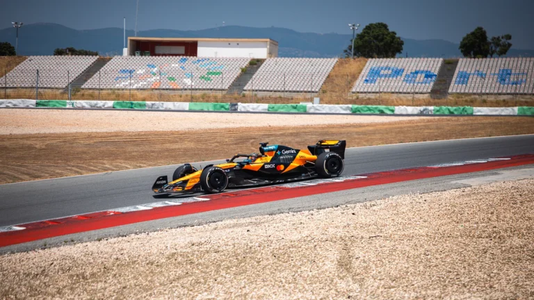 Piastri enjoyed his first-ever laps of the Portimao F1 track