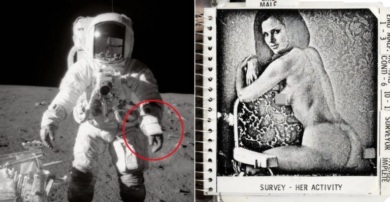 Fotos da 'Playboy' levadas à Lua são arrematadas em leilão por R$ 2 milhões — Foto: Reprodução/Heritage Auctions