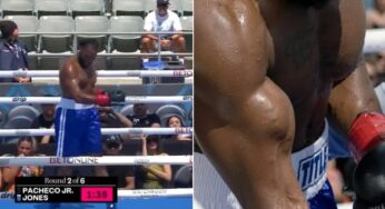 Pugilista Nick Jones sofre rara ruptura de bíceps em luta de peso-pesado na Califórnia