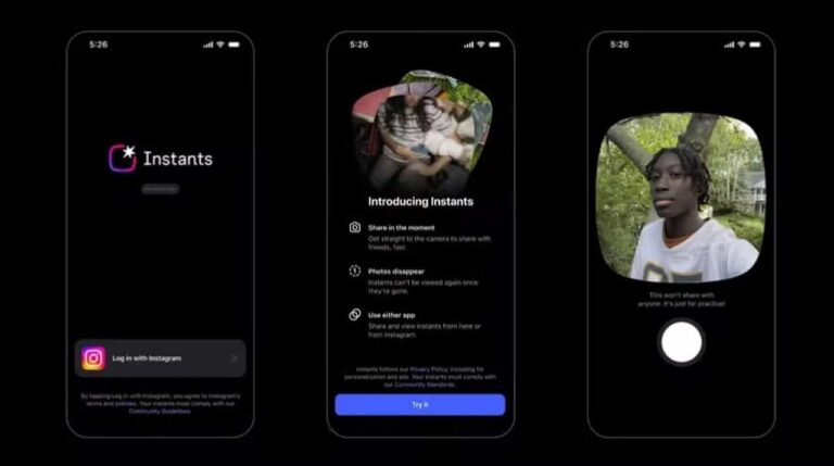 Instagram atualiza Instants com gravação de vídeo e recurso de câmera dupla