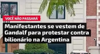 Bilionário Peter Thiel enfrenta protesto com Gandalf em Buenos Aires após investimento em petróleo