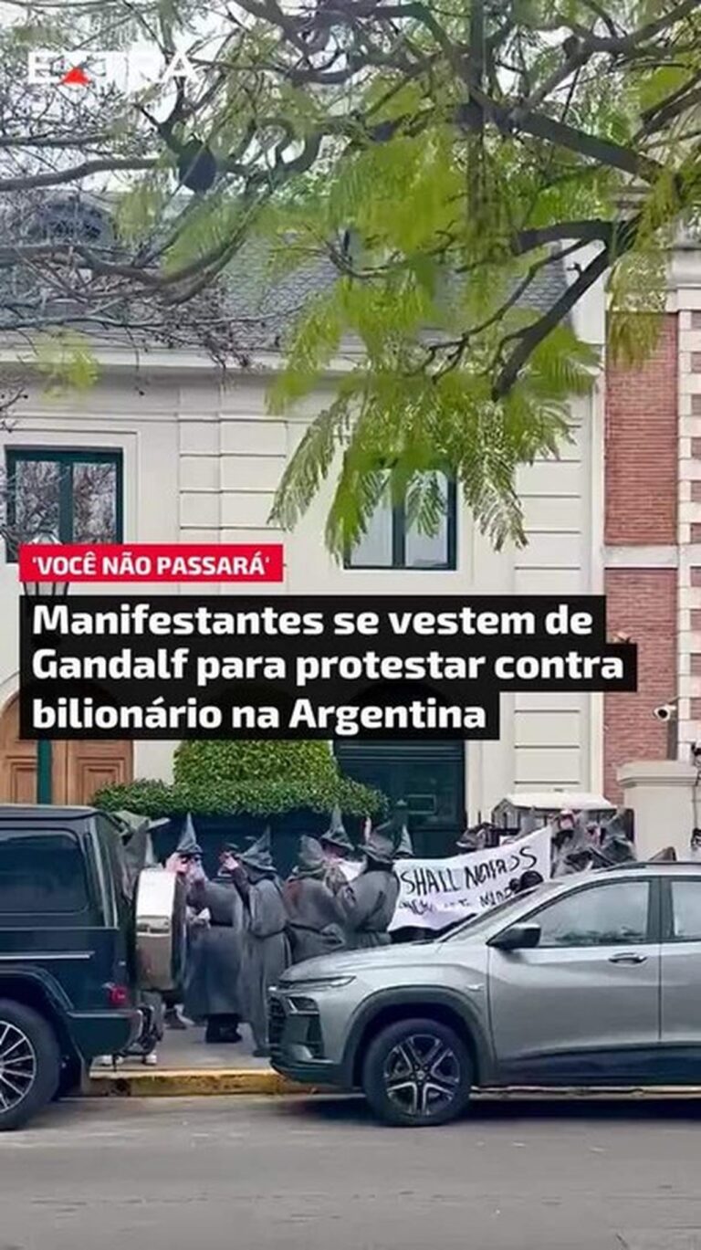 Bilionário Peter Thiel enfrenta protesto com Gandalf em Buenos Aires após investimento em petróleo