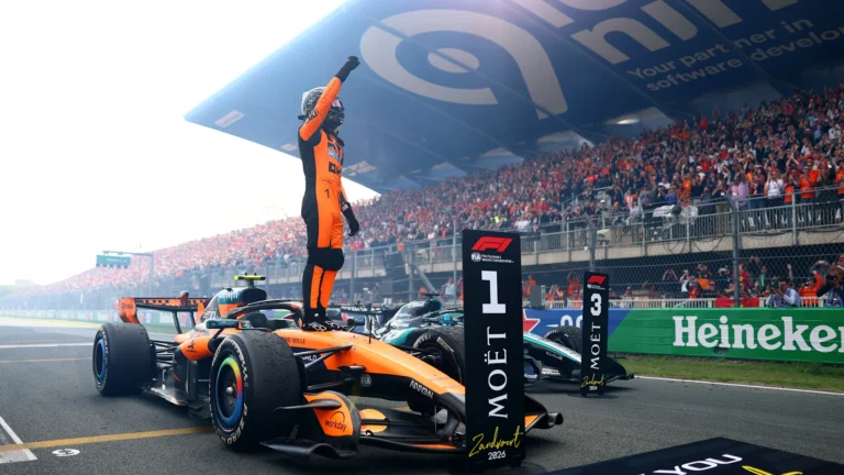 Lando Norris conquista Grande Prêmio da Holanda em corrida marcada por acidente de Max Verstappen