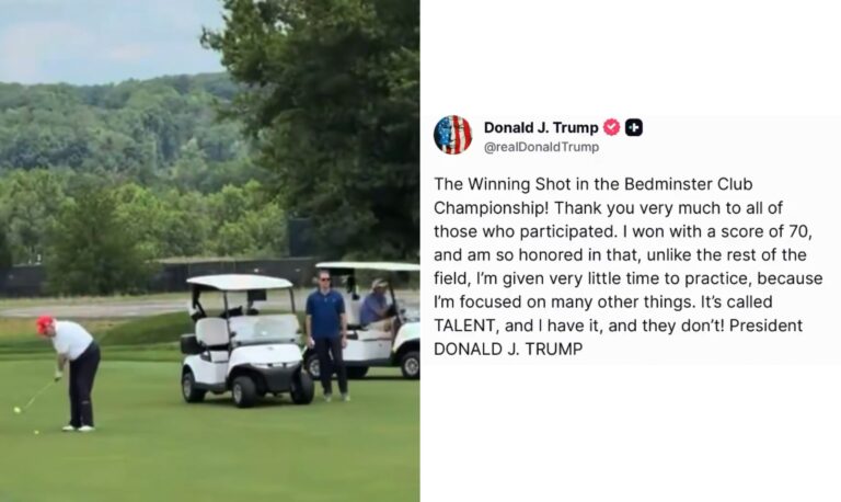 Post de Trump em sua rede social, a Truth Social — Foto: Reprodução/Truth Social