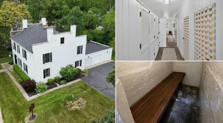 Prisão em Ohio (EUA) que virou casa está à venda por R$ 2 milhões, ainda com as celas originais — Foto: Reprodução/Realtor.com