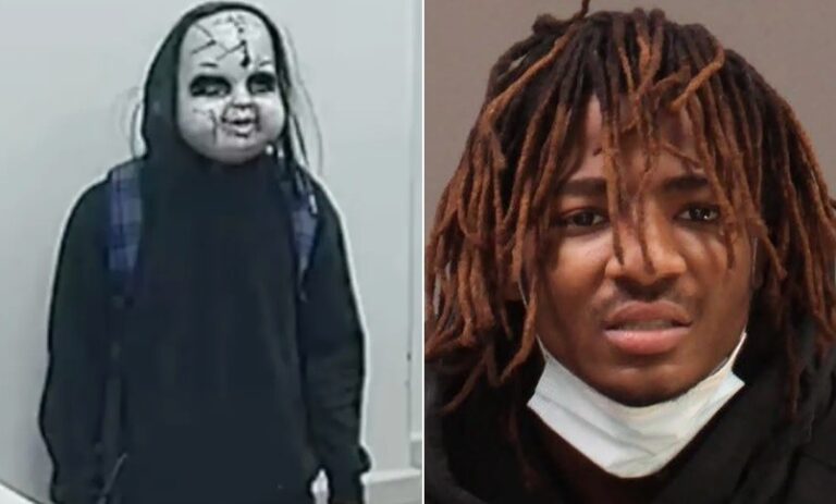 Jovem que aterrorizou moradores da Filadélfia com máscara sinistra é identificado pela polícia: Zymire Hughes, de 22 anos — Foto: Reprodução/PhillyPolice