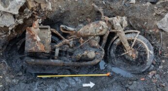Seca histórica no Rio Danúbio desenterra moto nazista e restos de soldados da Segunda Guerra