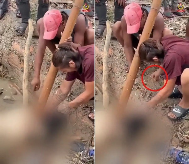 Polícia mostra a ação de bandidos contra cadáver de mulher após tragédia no Nepal — Foto: Reprodução/X(NepalPoliceHQ)