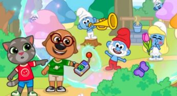 Franquia Smurfs chega ao jogo ‘Talking Tom & Friends: World’ em parceria inédita
