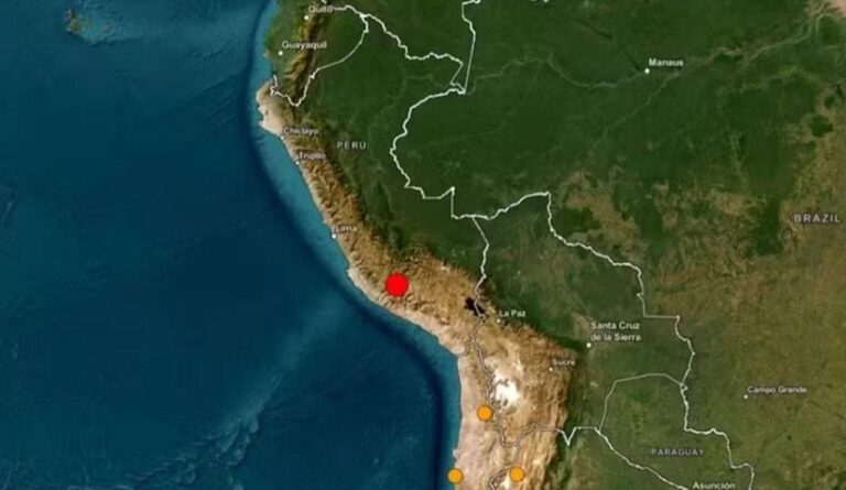 Terremoto de forte intensidade atinge o sul do Peru; diferentes medições e ausência de vítimas