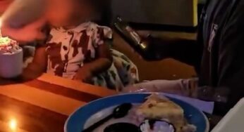 Homem beija menina de 2 anos e apaga vela de aniversário em restaurante nos EUA; polícia investiga