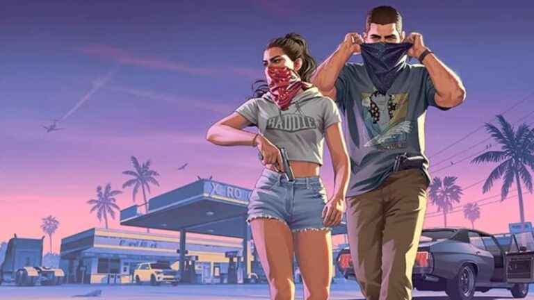Nova arte de Grand Theft Auto VI revela protagonistas Jason e Lucia em fuga para capa de revista