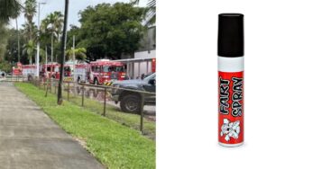 Brincadeira com spray de odor mobiliza emergência e hospitaliza alunos em escola da Flórida