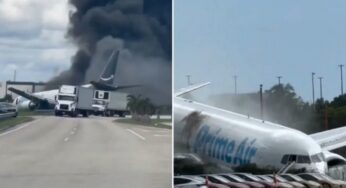 Avião de carga da Amazon Air sofre grave acidente em Miami, com cinco mortos confirmados