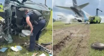 Acidente aéreo na Flórida: policial encontra sobrevivente em carro destruído por avião da Amazon