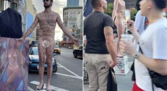 Artista realiza performance de nudez por três dias em Nova York e provoca forte reação popular