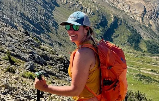 Trilheira Aubrey foi severamente atacada por ursa em Montana (EUA) — Foto: Reprodução/GoFundMe