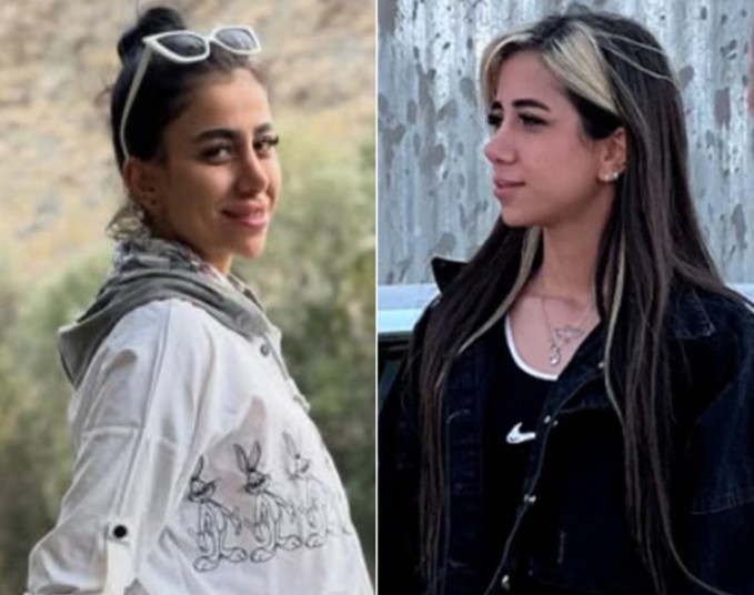 Taraneh (à esquerda) e Romina Rahimi — Foto: Reprodução