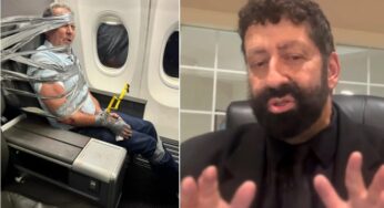 Conflito religioso em voo da American Airlines termina com passageiro imobilizado por fita adesiva
