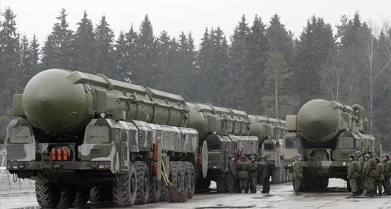 Armamento com capacidade nuclear da Rússia — Foto: AFP