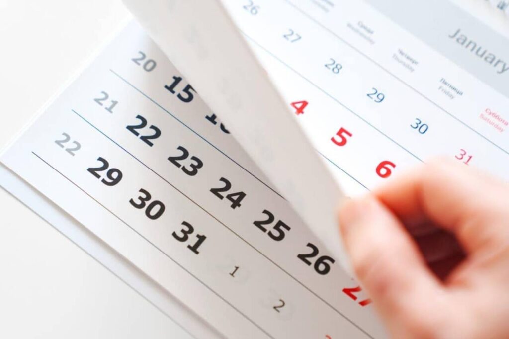 calend&aacute;rio, feriado