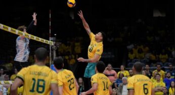Vôlei masculino do Brasil assegura vaga em Los Angeles 2028 com título sul-americano sobre a Argentina