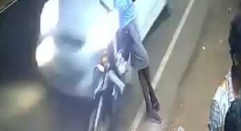 Jovem escapa por um triz de atropelamento, mas moto desgovernada atinge peregrino em Tuticorin, Índia