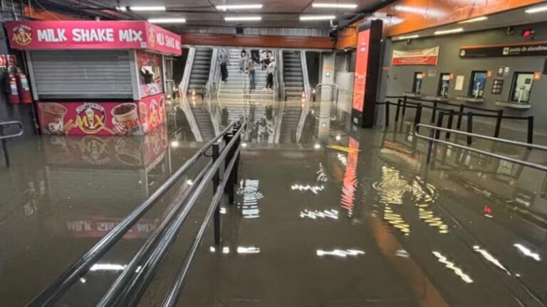 Tragédia e caos: forte temporal deixa vítima fatal e inunda túnel do Anhangabaú em São Paulo