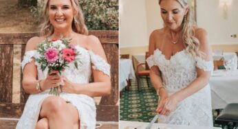 Mulher com câncer incurável realiza sonho de casar-se em cerimônia emocionante na Inglaterra