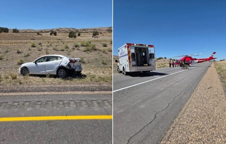 Engavetamento em Utah matou uma pessoa — Foto: Reprodução/Utah Highway Patrol