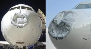 Aeronave da IndiGo tem nariz severamente danificado por raio em voo a mais de 5 mil metros