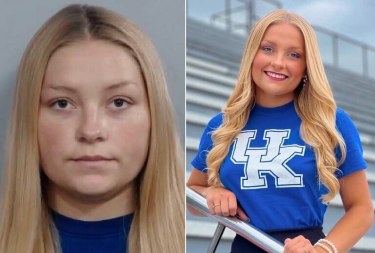 A líder de torcida Laken Ashlee Snelling, de 21 anos — Foto: Reprodução/X