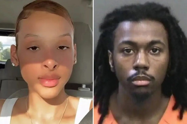 Rapper Billy Adams III, conhecido pelo nome artístico Ace Nh, assassinou a tiros a namorada, Alana Sims, que estava grávida — Foto: Reprodução/GoFundMe; Reprodução/Hillsborough County Sheriff's Office