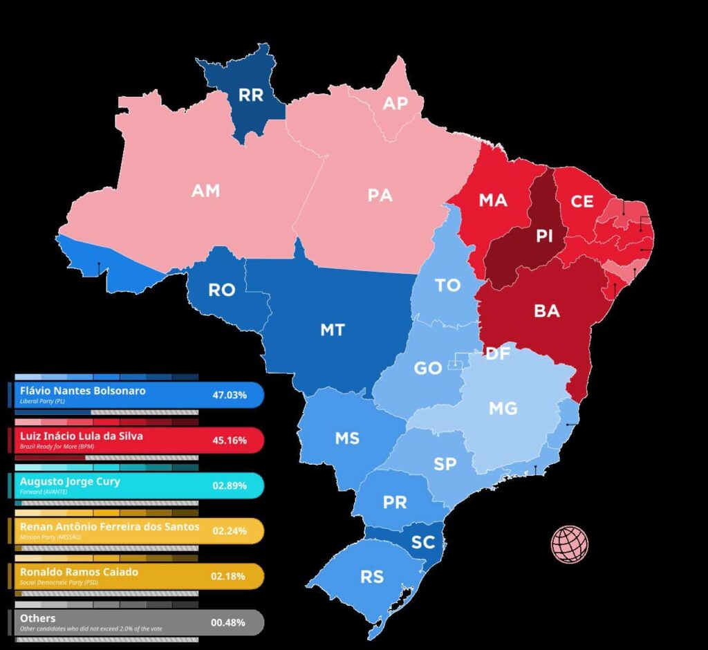 Lula lidera apura&ccedil;&atilde;o do 2&ordm; turno de 2026 com 50,23% dos votos, diz TSE