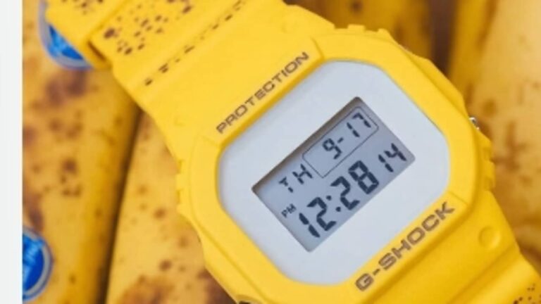 Casio e BAIT Apresentam G-Shock Temático de Banana Madura em Colaboração Exclusiva